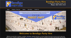 Desktop Screenshot of bendigopartyhire.com